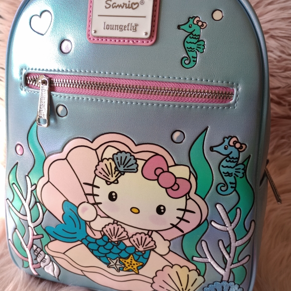 Loungefly Hello Kitty Mermaid Mini Backpack - Picture 7 of 7